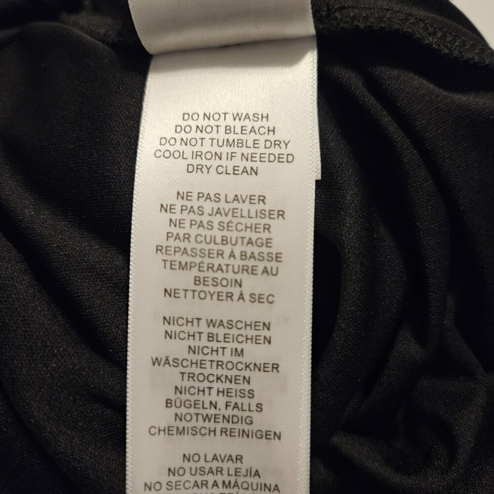 Aidan by Adrianna Papell Black Chiffon Feather Cocktail Dress Size 2 - Picture 10 of 11